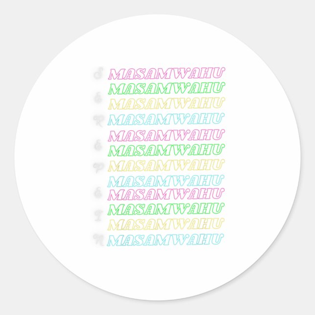 Pegatina Redonda Serepein Masamwahu (Anverso)