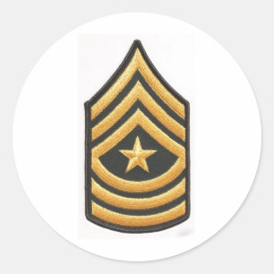 PEGATINA REDONDA SERGEANT MAJOR E-9