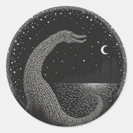 Pegatina Redonda Serie Cryptid de Monsters Midtrip