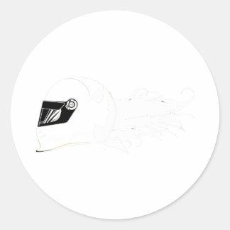 Pegatina Redonda Serie rápida de los chicas