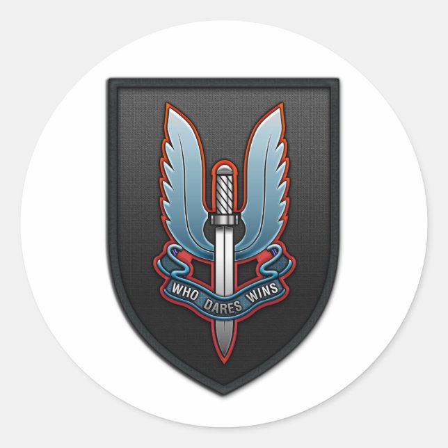 Pegatina Redonda Servicio aéreo especial (SAS) (Anverso)