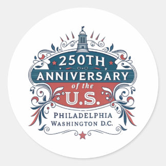 PEGATINA REDONDA SESTERCENTENNIAL