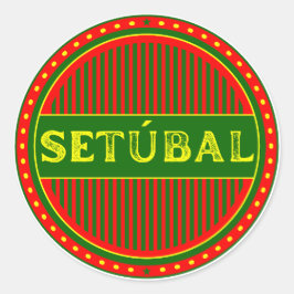 Pegatina Redonda Setúbal City Pride Emblem – Portuguese Identity