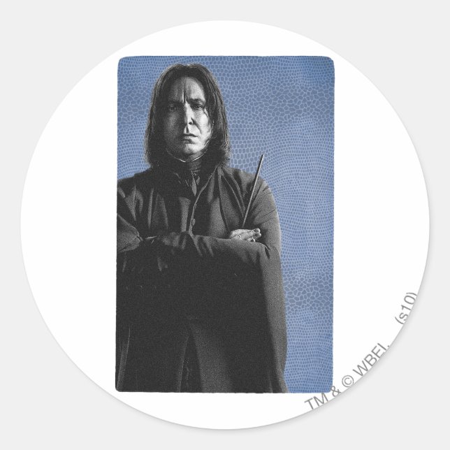 Pegatina Redonda Severus Snape (Anverso)