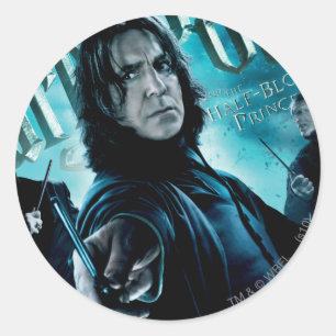 Pegatina Redonda Severus Snape With Death Eaters 1