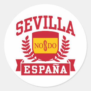 Pegatina Redonda Sevilla Espana