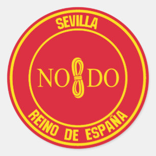 Pegatina Redonda Sevilla Round Emblem