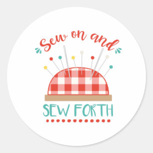 Pegatina Redonda Sew On & Sew Forth