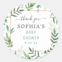 Sexo de Baby Shower Agua Botánica Neutral