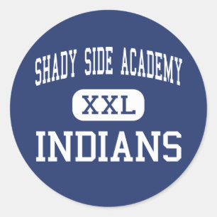 Pegatina Redonda Shady Side Academy Indians Middle Pittsburgh
