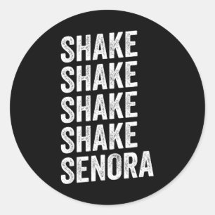 Pegatina Redonda Shake Senora Halloween