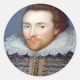 Pegatina Redonda Shakespeare