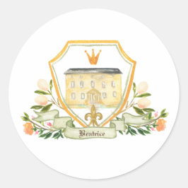 Pegatina Redonda Shakespeare del mundo antiguo | Fairtale