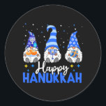Pegatina Redonda Shalom Gnomes Menorah Dreidel Hanukkah Chanukah<br><div class="desc">Shalom Gnomes Menorah Dreidel Hanukkah Chanukah</div>