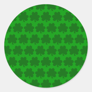 Pegatina Redonda Shamrock