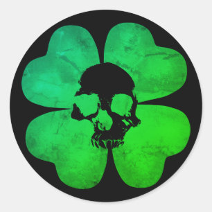 Pegatina Redonda Shamrock