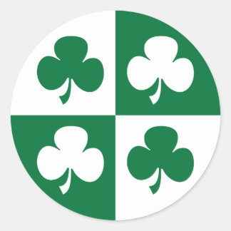 Pegatina Redonda Shamrock