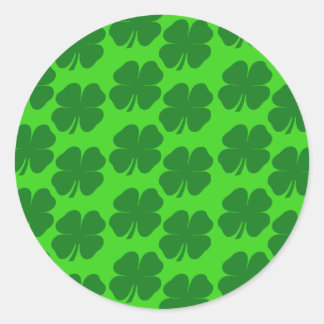 Pegatina Redonda Shamrock