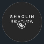 Pegatina Redonda Shaolin Kung Fu Artes Marciales Chinas<br><div class="desc">Shaolin Kung Fu Artes Marciales Chinas</div>