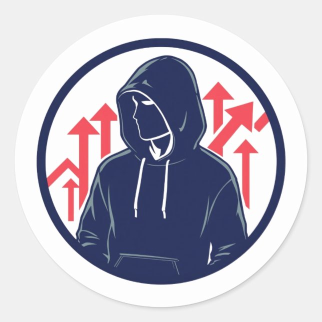 Pegatina Redonda Sharp Trading Edge Sticker (Anverso)