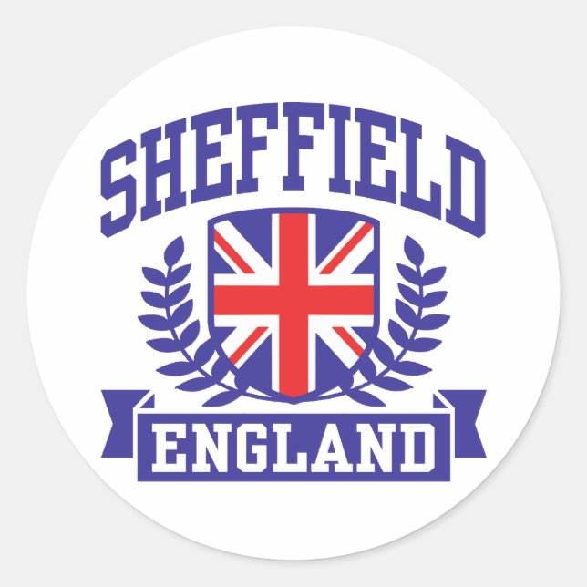Pegatina Redonda Sheffield (Anverso)