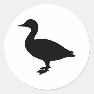 Pegatina Redonda Sheldrake Duck
