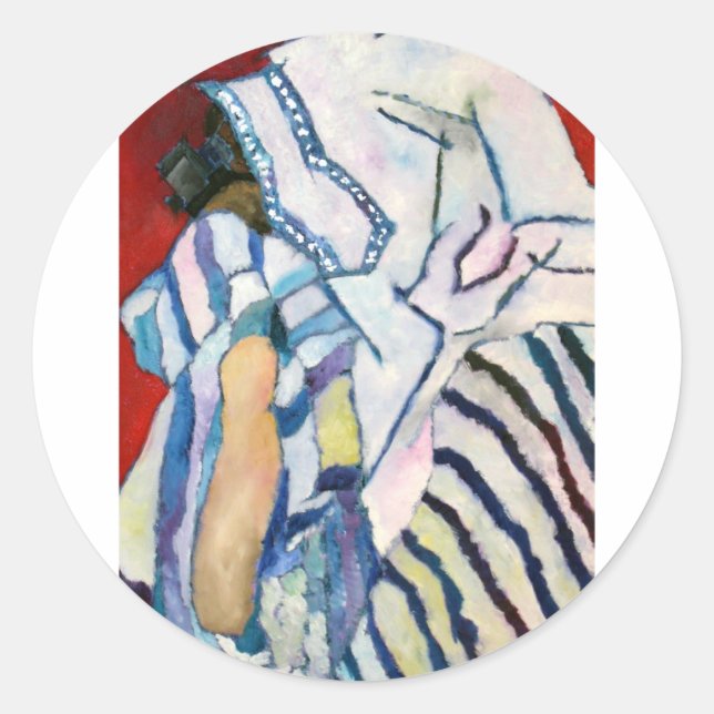 Pegatina Redonda Shema YIsrael (Anverso)