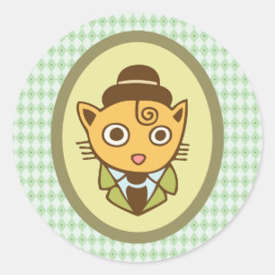 Pegatina Redonda Sherlock