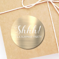 ¡Shhh! Surprise Birday Party - Gold