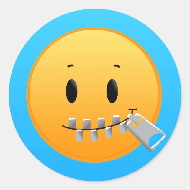 Pegatina Redonda Shhhh... (pegatina tranquilo) (Anverso)