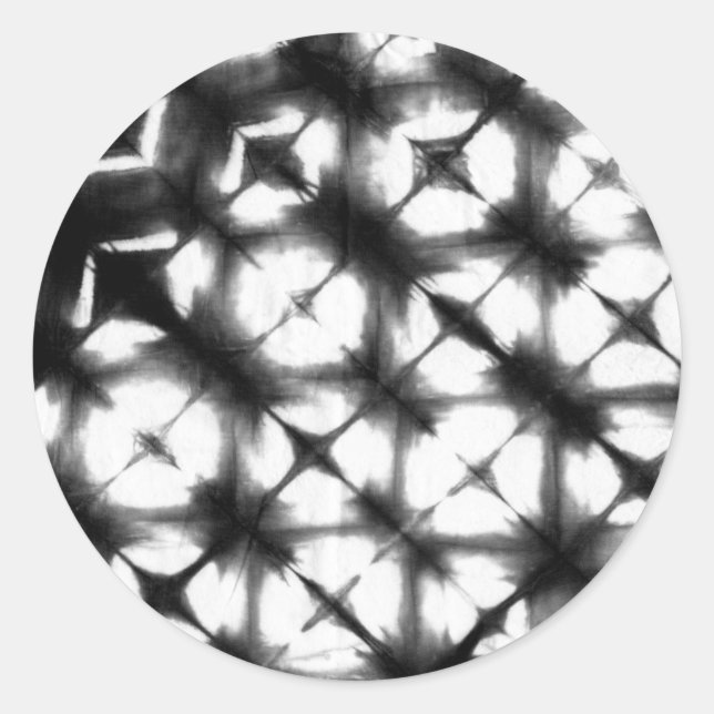 Pegatina Redonda Shibori I gráfico (Anverso)