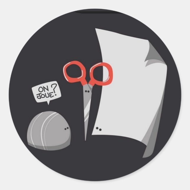 Pegatina Redonda Shifumi (Anverso)