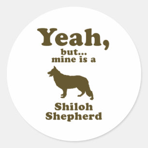Pegatina Redonda Shiloh Shepherd