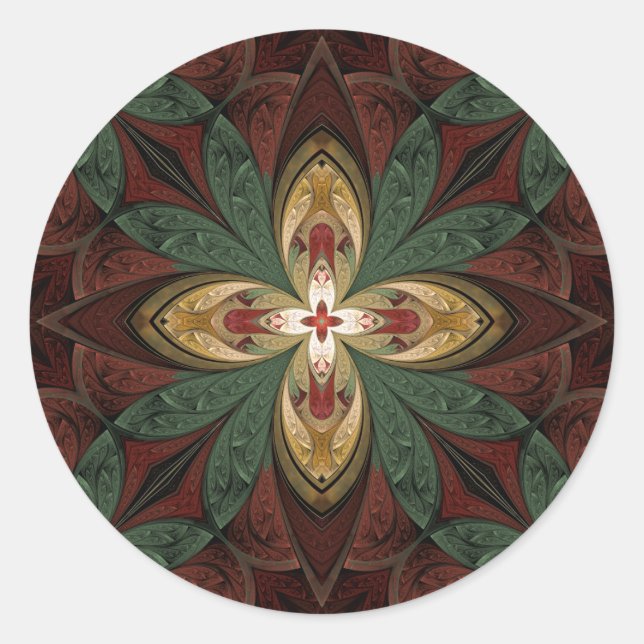 Pegatina Redonda Shine and Rise (Anverso)