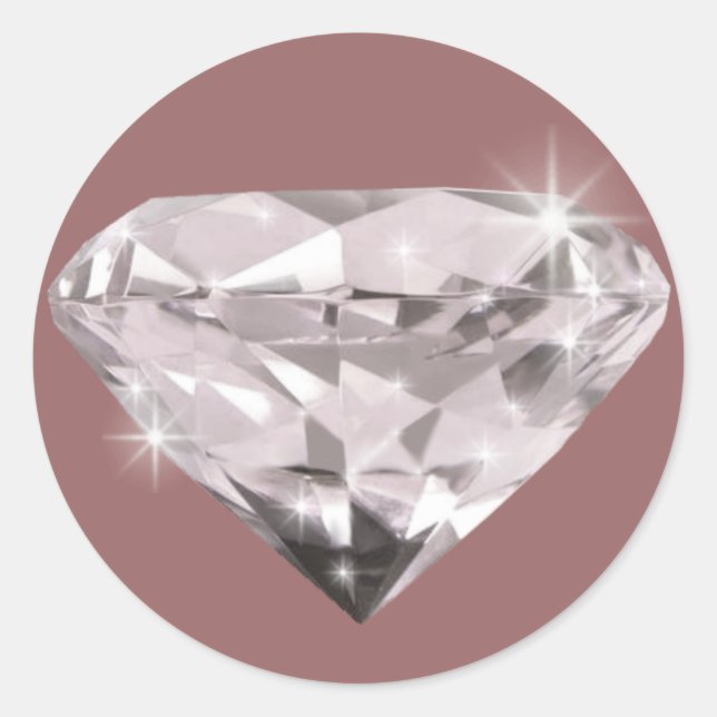 Pegatina Redonda Shine Diamond (Anverso)