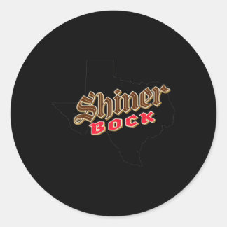 Pegatina Redonda Shiner Tx Town Para Bebedores