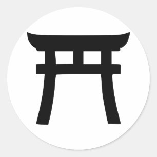 Pegatina Redonda Shinto