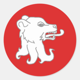 Pegatina Redonda Shire of Cote du Ciel