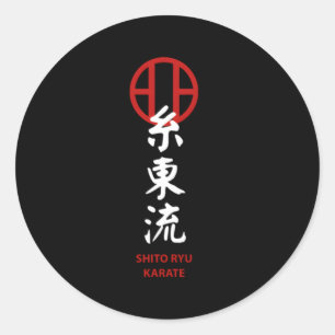 Pegatina Redonda Shito Ryu Karate