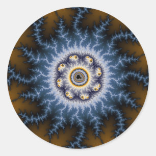 Pegatina Redonda Shock - Fractal