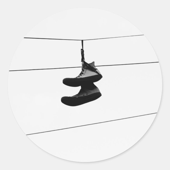 Pegatina Redonda Shoefiti (Anverso)