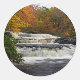 Pegatina Redonda Shohola cae en otoño (2)