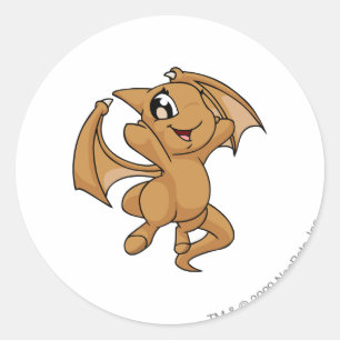 Pegatina Redonda Shoyru Brown