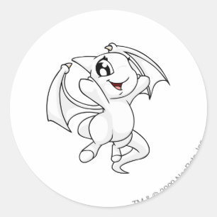 Pegatina Redonda Shoyru White