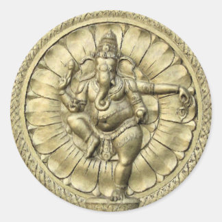 Pegatina Redonda Shree Ganesh