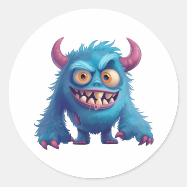 Pegatina Redonda Shrek the smasher (Anverso)