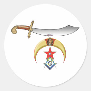 Pegatina Redonda Shrine Mason