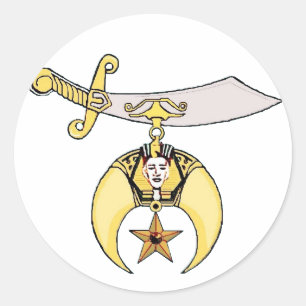 Pegatina Redonda shriner-1