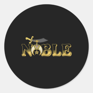 Pegatina Redonda Shriner Noble
