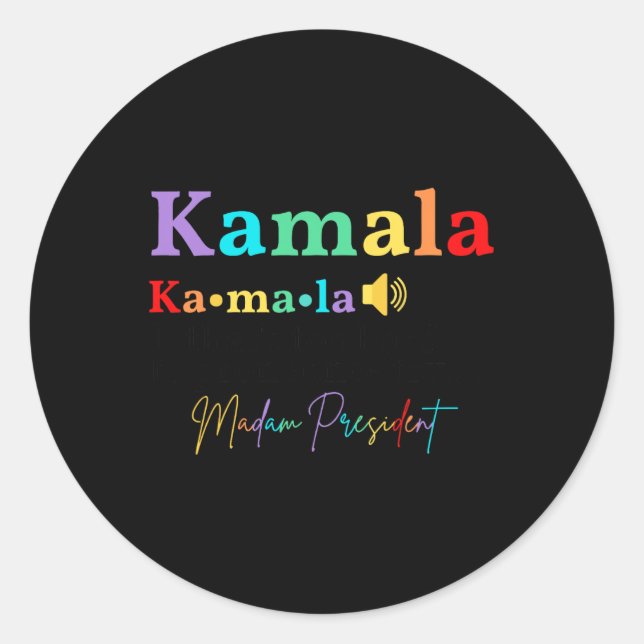 Pegatina Redonda Si eso es demasiado difícil de pronunciar, juzgue  (Anverso)